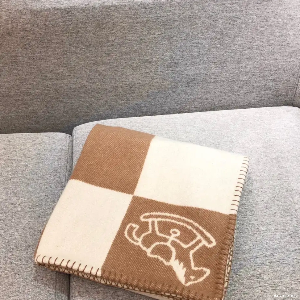 THROW HERMES BABY BLANKET WOOL ADADA AVALON 0702